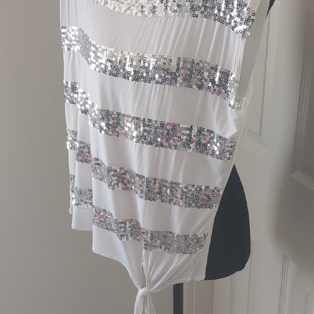 INC International Concepts White Flutter Sleeve S… - image 7